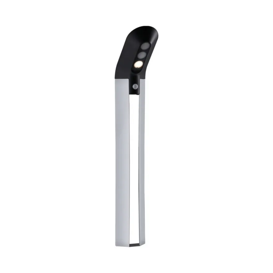 Solar LED pullert 1,22W 3000 Kelvin m/bevegelses sensor IP44 - Solcelle