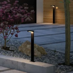 Solar LED pullert 1,2W 3000 Kelvin m/bevegelses sensor IP44 - Solcelle