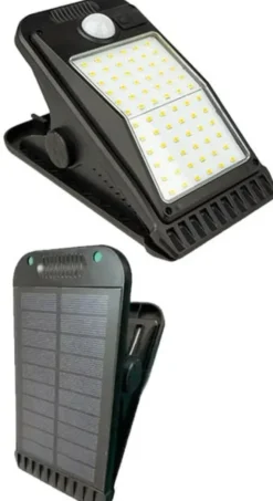 Solar Sensor clips vegglampe utendørs 4W 3000K IP65 - Solcelle