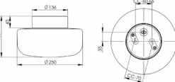 Solenne 250/156 tak/vegglampe IP44 E27