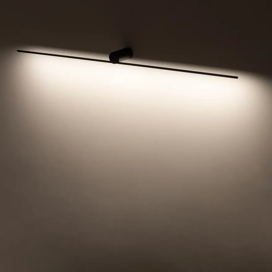 Spin vegglampe medium 99 cm 14W 3000K - Svart