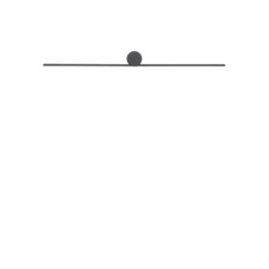 Spin vegglampe small 66 cm 9W 3000K - Svart