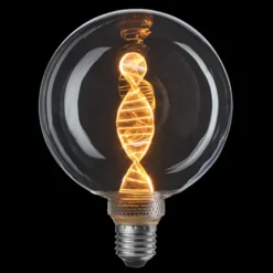 3-Steg DNA Clear Glob 125mm 3,6W 1800K - E27