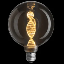 3-Steg DNA Grey Glob 125mm 3,6W 1800K - E27 - Røykfarget
