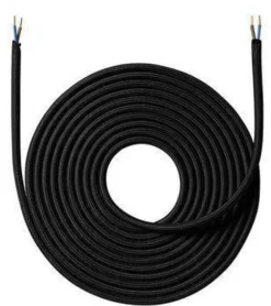 Stoffledning 4 meter uten jord - Svart