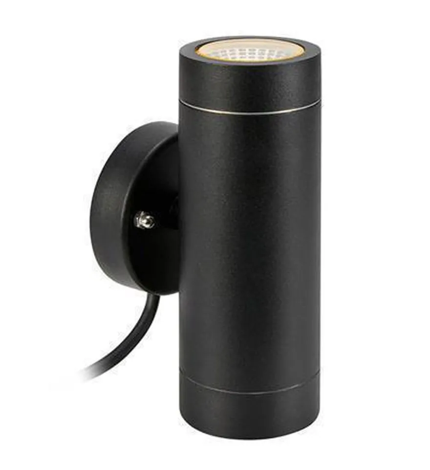 Sylinder vegglampe Svart - Garden 24 - Svart