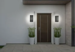 Symmetry vegglampe utendørs IP54 7W - Svart