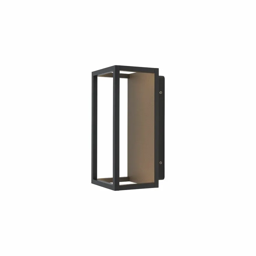 Symmetry vegglampe utendørs IP54 7W - Svart