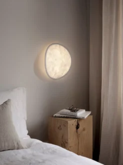 Tense Vegglampe - Sort Sokkel