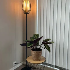 Tentacle gulvlampe Medium - Svart/Røykfarget