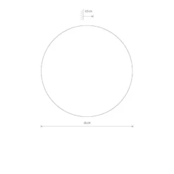 Timber rund vegglampe 35 cm 13W 3000 Kelvin