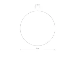 Timber rund vegglampe 25 cm 10W 3000 Kelvin