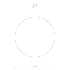 Timber rund vegglampe 50 cm 16W 3000 Kelvin