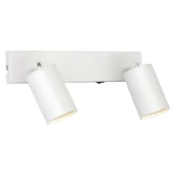Toronto dobbel vegglampe - Hvit