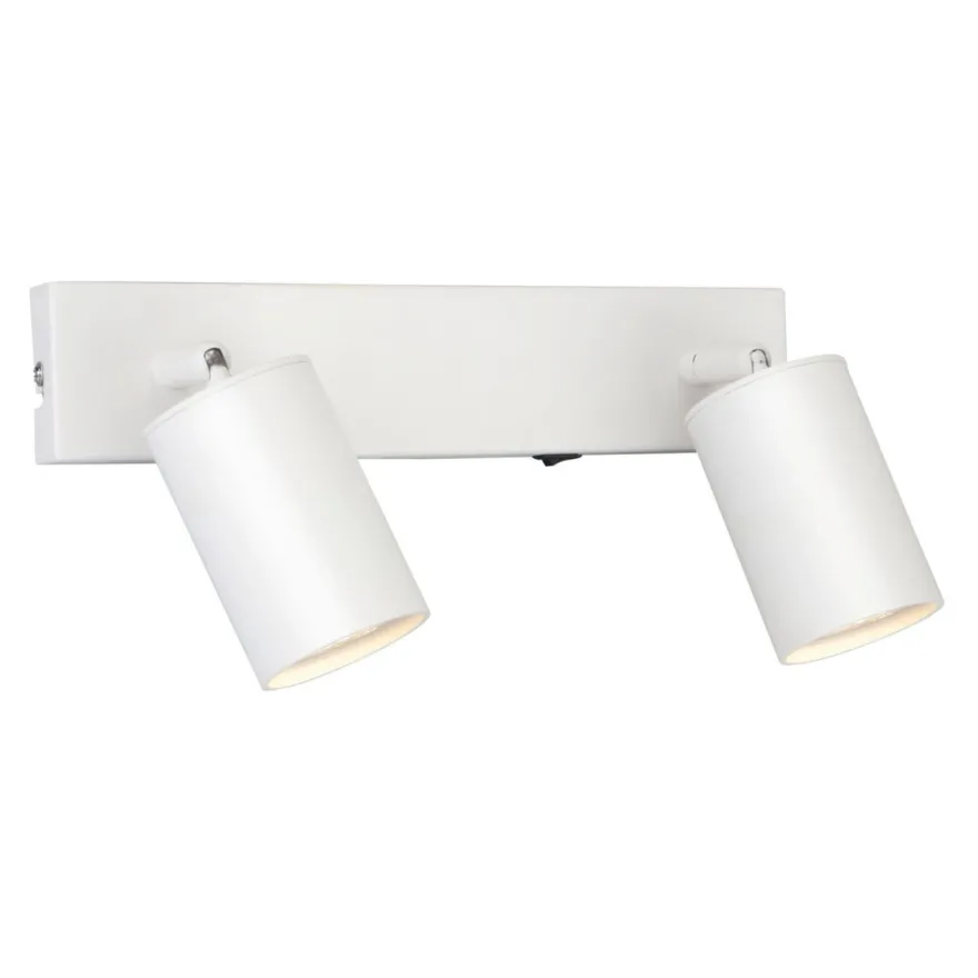Toronto dobbel vegglampe - Hvit