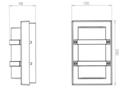 Trio mini utelampe E27