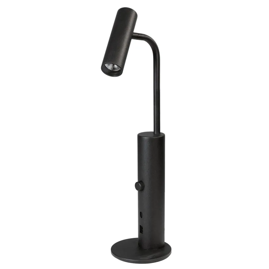 Tube micro bordlampe 3000 Kelvin med USB lading
