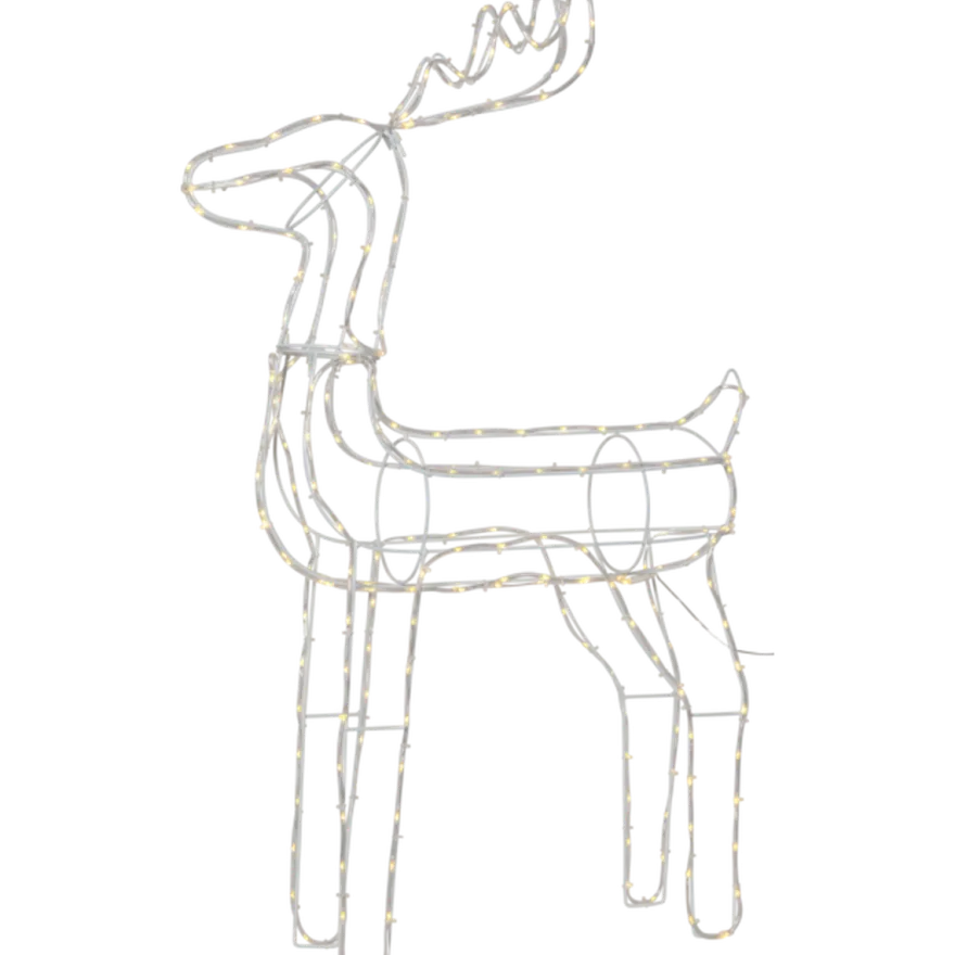 Tuby siluett reinsdyr 105 cm utendørsdekorasjon IP44 220 varmhvit led