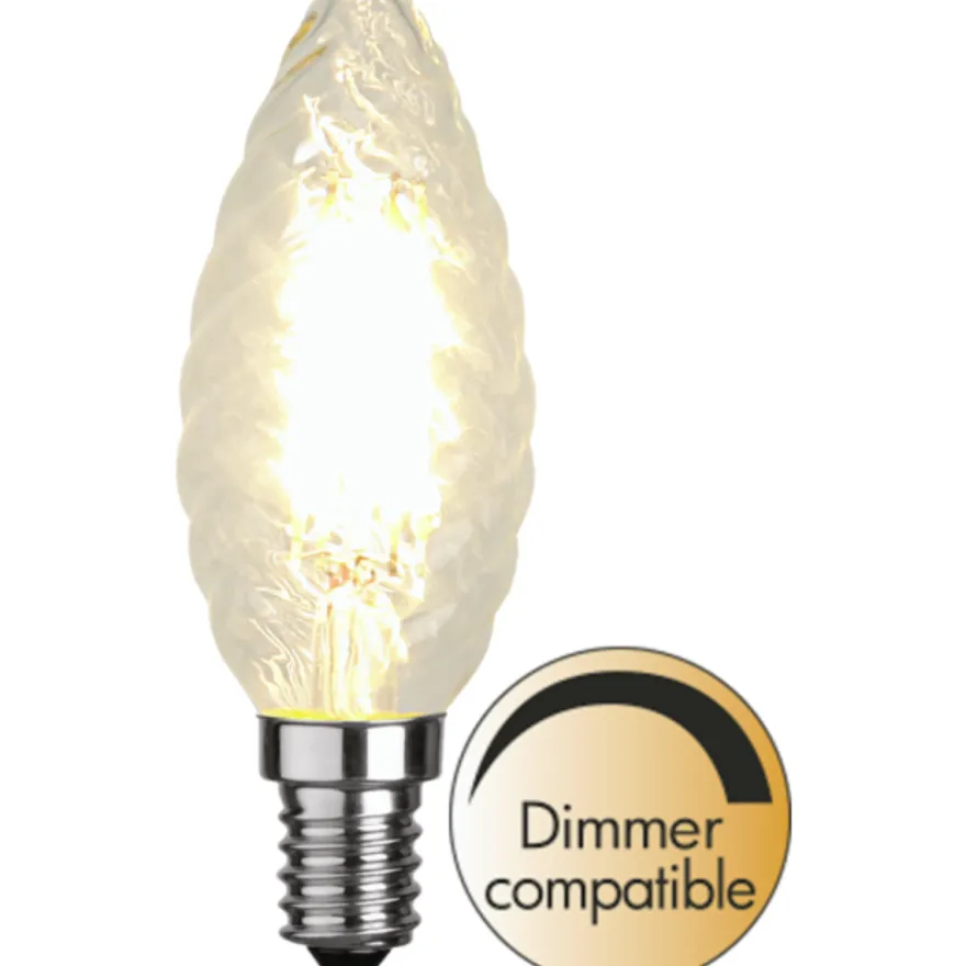 Tvist lyspære E14 4,2W - dimbar Klart glass