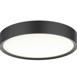 Universal taklampe 43 cm 3-step dim 36W 3000 Kelvin IP44 - Svart
