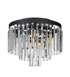 Ventimiglia taklampe 42 cm - Svart/Klar