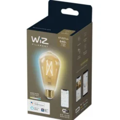 WiZ E27 Lyspære filament St64 6,7W Wifi - Justerbar fargetemperatur 2000-5000 Kelvin