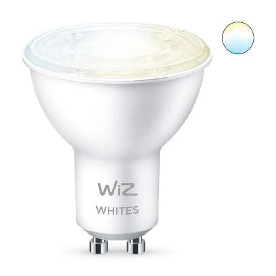 WiZ GU10 Lyspære 4,9W Wifi - Justerbar fargetemperatur 2700-6500 Kelvin