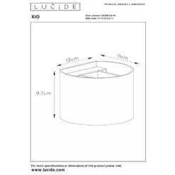 Xio round vegglampe opp/ned