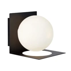 Zenit vegglampe IP44 - Svart - Svart