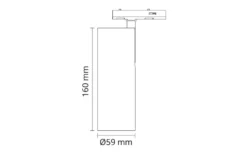 Zip Tube Mini spot 14W LED 3000K