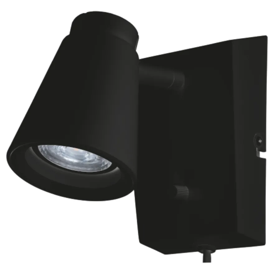 Zoom Square m/ dimmer 6W LED - Svart
